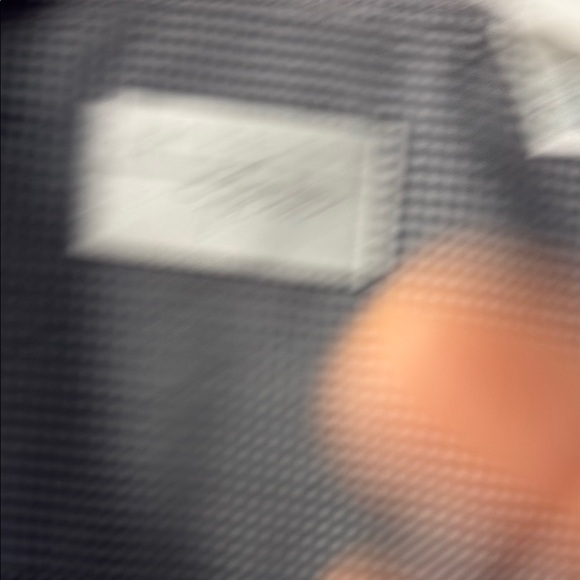 Van Heusen Black and White Striped Button Down Shirt - Picture 3 of 5